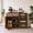 51.2"Walnut+Single Door, variant on ChenyueFurn Multipurpose Wine Storage Cabinet with Fridge Nook, Built-In Power Outlets & Customizable Shelving