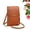 Brown, variant on 2026 Women's Touch Screen Mobile Phone Messenger Bag, Adjustable Strap Anti-Theft Crossbody Phone Purse Shoulder Bag (Blue)