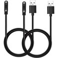 thumbnail image 1 of ccwonima Smart Watch Magnetic Charger Compatible with Cosmo Jrtrack 4/3/2/SE Watch Charger Portable Magnetic Replacement USB Charging Cable (Black 2Pcs), 1 of 1