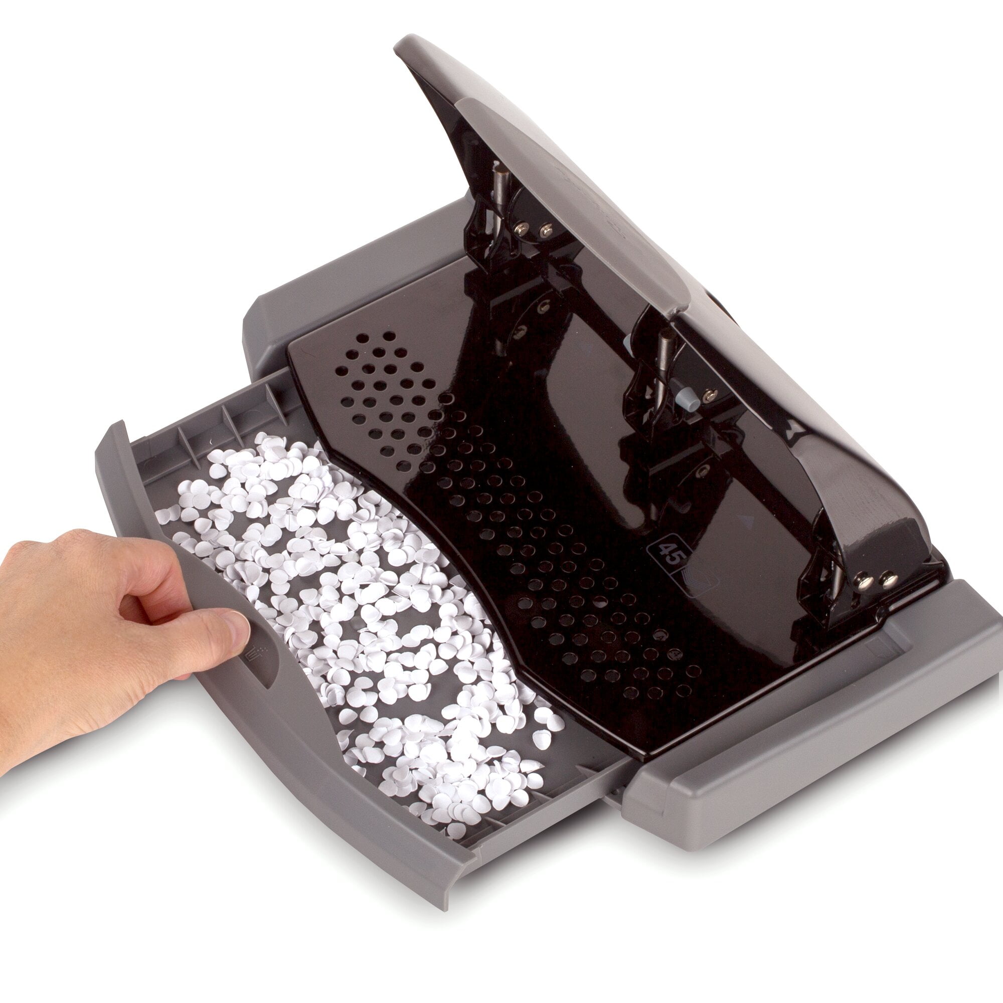 Swingline SmartTouch 3-Hole Punch, Low Force, 45 Sheets