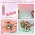 thumbnail image 2 of Uxcell 1800-Pack Cuentas Bugle, Cuentas de Vidrio de Tubo de Bordado de 2x7mm para Manualidades DIY/Pulseras/Collares Rosa, 2 of 7