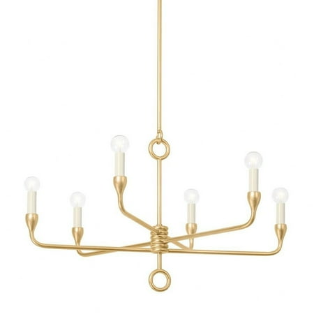 

F9531-VGL-Troy Lighting-Orson - 6 Light Chandelier-18.75 Inches Tall and 30.75 Inches Wide-Vintage Gold Leaf Finish