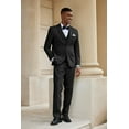 thumbnail image 4 of COOFANDY Men's 3 Piece Suits Classic Fit 2 Button Dress Suits Tuxedo Jacket Blazer for Wedding Business Dinner Prom, 4 of 6
