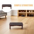 thumbnail image 3 of SOPOTUTU Portable Solid Wood Meditation Bench Coffee Finish for Home Temple Kneeling and Prayer, 3 of 8