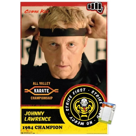 Cobra Kai - Johnny Wall Poster, 22.375" x 34"