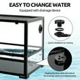 thumbnail image 4 of GUZZLO 50 Gallon Large Turtle Tank Aquarium, 36"×18"×18" Tortoise Habitat Water-Land Ecological Turtle Tank, 4 of 8