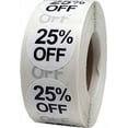 thumbnail image 1 of Autocollants Ronds Blancs 25 % de Réduction 0.75 Pouces Pouce Rond Lot de 500, 1 of 1