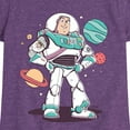 thumbnail image 3 of Toy Story 4 - Buzz And Planets Sketchy - Toddler & Youth Girls Short Sleeve Graphic T-Shirt, 3 of 5