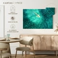 thumbnail image 4 of Elephant Stock Shark Prey Wall Art - Horizontal Canvas Wall Art - Living Room Wall Decor - Animal Canvas - Teal And Turquoise Decor - 12" x 8", 4 of 4