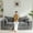 Grey, variant on BYBYME Boneless Couch Sofa,Thick Corduroy Loveseat Bean Bag Chair Upholstered 2 Steater Sofa Couch with Deep Seating,Sofa in a Box or Bedroom Office Apartment,No Assembly,Pink