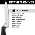 thumbnail image 3 of Spyderco Z-Cut Knife Kitchen Cutlery Black Polypropylene PlainEdge BD1N Stainless Knives, 3 of 4