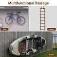 thumbnail image 5 of Kayak Storage Racks 15" Wall Mount Kayak Hook Canoe Hanger Garage Storage Hooks (120Lbs Capacity), 4 Pack, 5 of 6