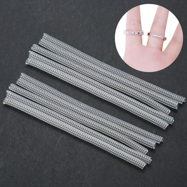 Ring Size Reducer,10Pcs Transparent Ring Size Ring Size Adjuster Ring Tightener Rugged and Tough