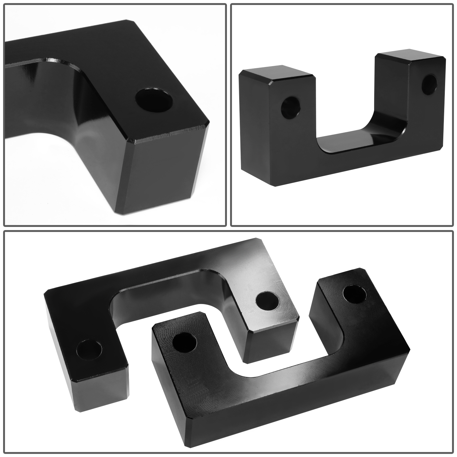 DNA Motoring FLLK-CH-F-005 For 2007-2022 Silverado Sierra 1500 Aluminum Front Low Mount Style 2.5" Lift Kit Spacers