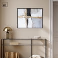 thumbnail image 2 of Art Remedy Elegant Minimalist Canvas, 30" x 24", Black Frame, Cracks of Creation IV, 2 of 7