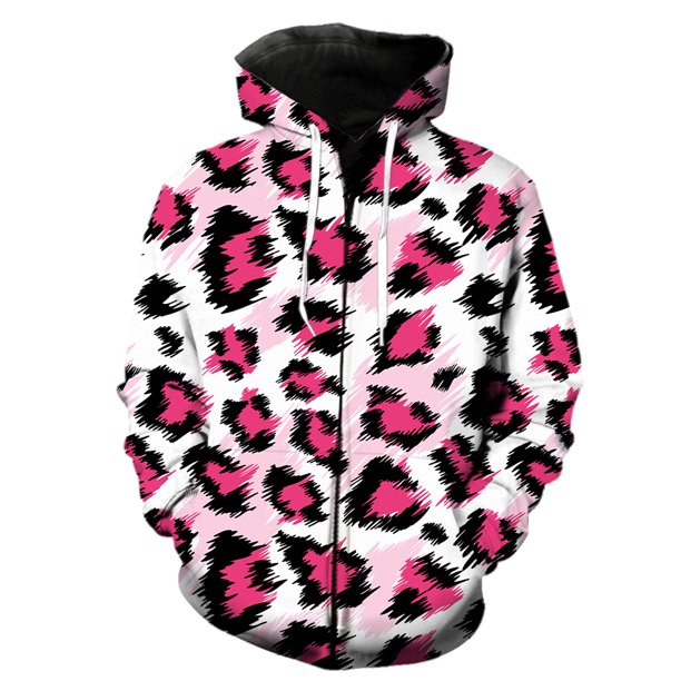 Sudadera con capucha y cremallera para hombre, con textura de piel de animal, estilo informal, de manga larga, estilo urbano, de gran tamaño, estilo hip hop, unisex, gran oferta 2024, con estampado 3D