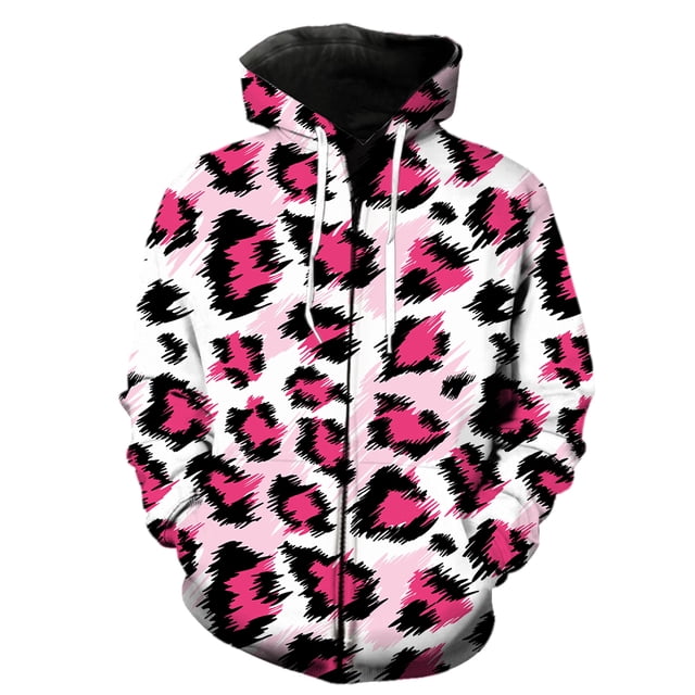 Sudadera con capucha y cremallera para hombre, con textura de piel de animal, estilo informal, de manga larga, estilo urbano, de gran tamaño, estilo hip hop, unisex, gran oferta 2024, con estampado 3D
