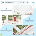 thumbnail image 2 of FORMRS Boys Rash Guard Short Sleeves Swim Shirt Quick Dry UPF 50+ Sun Protection, Sizes 3-12T, Red Christmas House, 2 of 6
