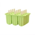thumbnail image 2 of Fiudx Juego de Moldes para Paletas de Hielo de 12 Cavidades, Incluye Palitos de Helado y Embudo, Material Apto para Alimentos, Postres Helados Caseros, Refrigerio de Verano, Tamaño 21 X 13 X 9,5 Cm, 2 of 2
