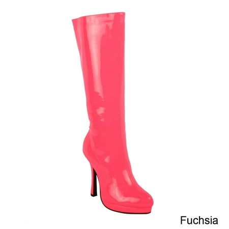 knee high neon boots