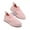 Pink, variant on Xinyolin Women Autumn Mesh Breathable Lightweight Wedge Outdoor Walking Shoes Sneakers