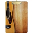 thumbnail image 1 of FMSHPON Grunge Music Guitar Clipboard Hardboard Wood Nursing Clip Board and Pull for Standard A4 Letter 13x9 inches, 1 of 8
