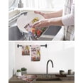 thumbnail image 5 of Spring Easter Bunny Kitchen Dish Towels for Drying Dishes Set of 4, Pink Wooden Red Floral Easter Eggs Waffle Weave Microfiber Hand Tea Bathroom Towels Quick Dry & Absorbent Towel 15.7x23.6, 5 of 7