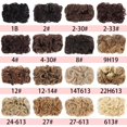 thumbnail image 2 of Shangke Synthetic Updos Curly Hair Chignon Clip On Hair Bun Pad Gray Mix Color Retro Style Women's Wedding Hairpieces, 2 of 5
