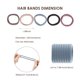 thumbnail image 3 of 100 PcsHair Ties Cotton Hair Ties Soft Hair Ties Ouchless Hair Ties for Thick Ponytail Holders No Pull Hair Ties for Women Hair Elastics No Damage Pony Tail Bands Hair Bands for Girls, 3 of 5