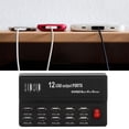 thumbnail image 1 of LAFGUR USB Adapter, 12 USB Ports USB Power Strip, For Travel PC Digital Camera Office Mobile Phone Home, 1 of 8