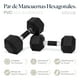 thumbnail image 5 of Set De Mancuernas Eleva  ELEVA-2MH Hexagonal 20 Lb Con 2 Pz, 5 of 8