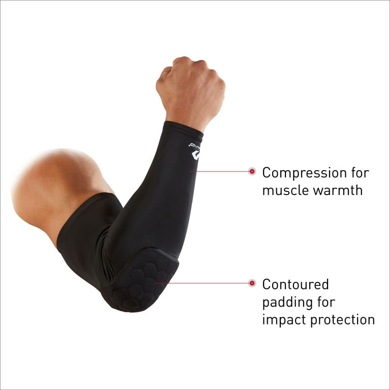 McDavid Arm HEX Tech Padded Protective Compression Sleeve Black