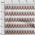 thumbnail image 2 of oneOone Cotton Cambric Brown Fabric African Sewing Material Print Fabric By The Yard 42 Inch Wide, 2 of 4