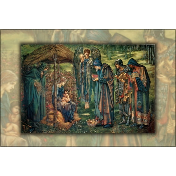 24"x36" Gallery Poster, Star of Bethlehem by edward burne-jones nativity