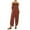 Red, variant on Womens Jumpsuits Plus Size Summer Casual Solid Pocket Romper Long Playsuit Strap Button Jumpsuit Loose Fit
