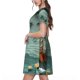 thumbnail image 2 of Easygdp Paper Fox Crow Fantasy para Vestido Transpirable de Mujer, Vestido Suelto de Manga Corta con Pliegues y Bolsillos para el Verano, 2 of 6