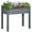 Dark Grey, variant on Outsunny 48"x22"x30" Elevated Planter Box, Wooden Patio Raised Garden Bed