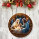 thumbnail image 1 of XWSHYW Adornos Colgantes Letrero Colgante de Navidad Acrílico Redondo para Colgar En La Pared, Decoración Festiva para La Natividad, 1 of 3