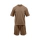 thumbnail image 4 of Camisas de Manga Larga para Hombres Casual Color Sólido Cuello Redondo Set de Blusa, Moda de Manga Corta para Invierno Primavera, 4 of 8