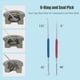 thumbnail image 4 of 20X Kit Herramientas Instalación Sello Varilla Cilindro Hidráulico, Herramienta Sello Glándula Reparación Reconstrucción Cilindro Hidráulico, Juego Herramientas Torsión Sello, 4 of 5
