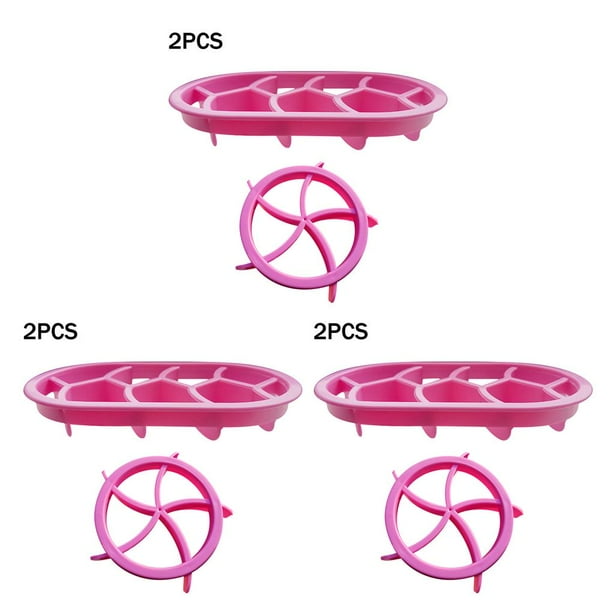 Moldes de pan Billuyoard 2 uds moldes de repostería plástico antiadherentes rosa