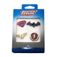 thumbnail image 2 of Justice League Superman, Batman, Wonder Woman and The Flash Enamel 4-Piece Pin Set, 2 of 2