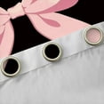 thumbnail image 5 of Feelyou Black Pink Bowknot Black Out Curtains for Girls, Kawaii Bow-tie Ribbon Curtains Pack of 2 (42x63 Each), Cute Princess Style Bedroom Curtains, Blackout Curtains Room Decor, 5 of 7