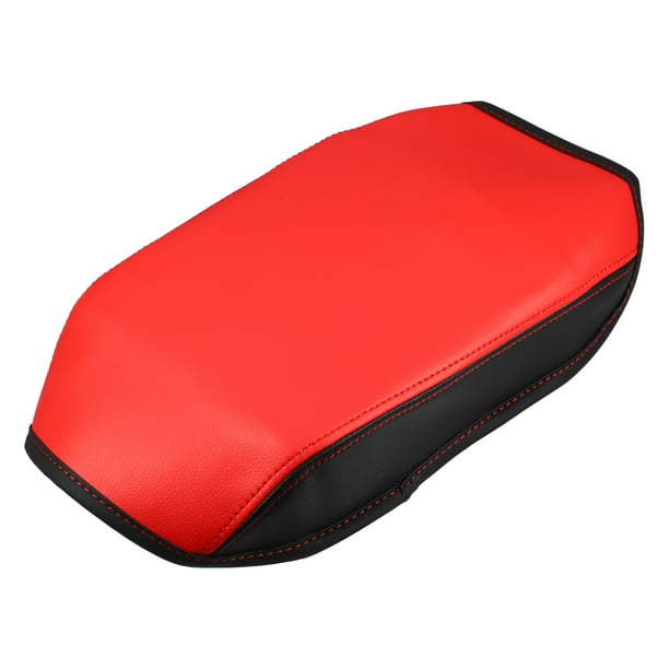 Almohadilla para consola central de coche, impermeable, reposabrazos, funda protectora para asiento, para Mazda CX5 2017-2023, negro y rojo