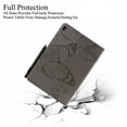 thumbnail image 6 of Dteck Folio Case For iPad Pro 9.7 inch, Lightweight Embossed Butterfly PU Leather Flip Stand Case Cover with Card/Stlylus Holder,Gray, 6 of 7