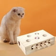 thumbnail image 4 of Kitten Cat Interactive Toys Solid Indoor Wooden Mouse Puzzle Toy, 4 of 8