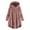 Pink, variant on DTBPRQ Women's Hooded Cardigan Vintage Fuzzy Jacket Winter Open Front Fleece Ponchos Cape Cloak Coat Long Sleeve Pollover Plus Size Button Top Dress