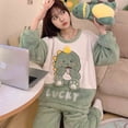 thumbnail image 5 of Nuevo conjunto de pijama de dibujos animados Sanrio Cinnamoroll, nuevo conjunto de pijama de franela de invierno para dormir, pijama para niña, trajes de mujer, ropa para el hogar para parejas, suave, 5 of 5