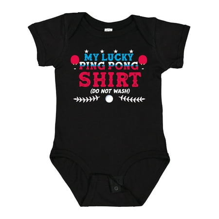 

Inktastic Lucky Ping Pong Shirt Table Tennis Gift Baby Boy or Baby Girl Bodysuit