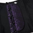 thumbnail image 4 of Corset Tops for Women Floral Lace Corset Bustier Plus Size Overbust Corset Purple 6XL, 4 of 5